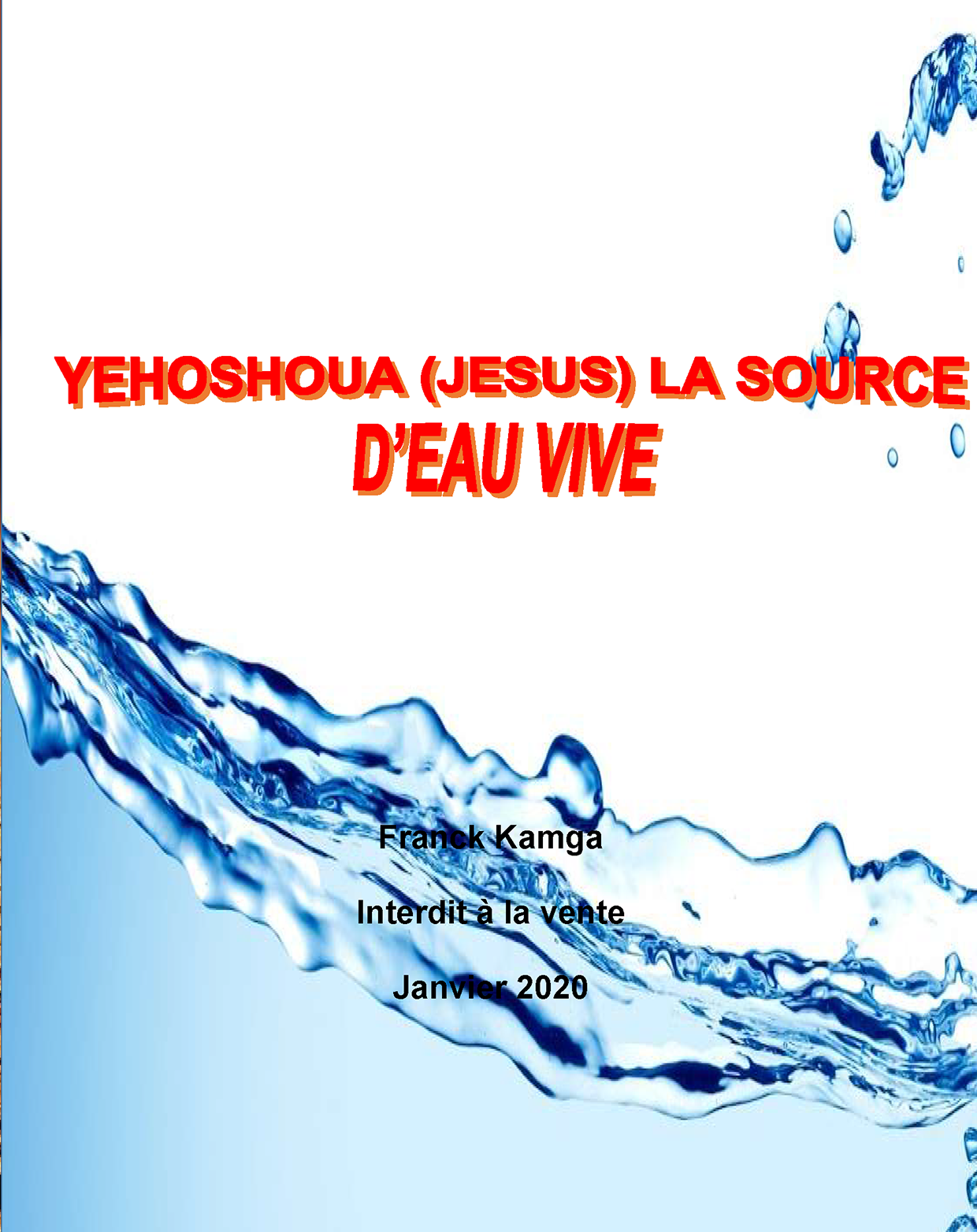 Cover of book: Yéhoshoua La Source d'Eau vive